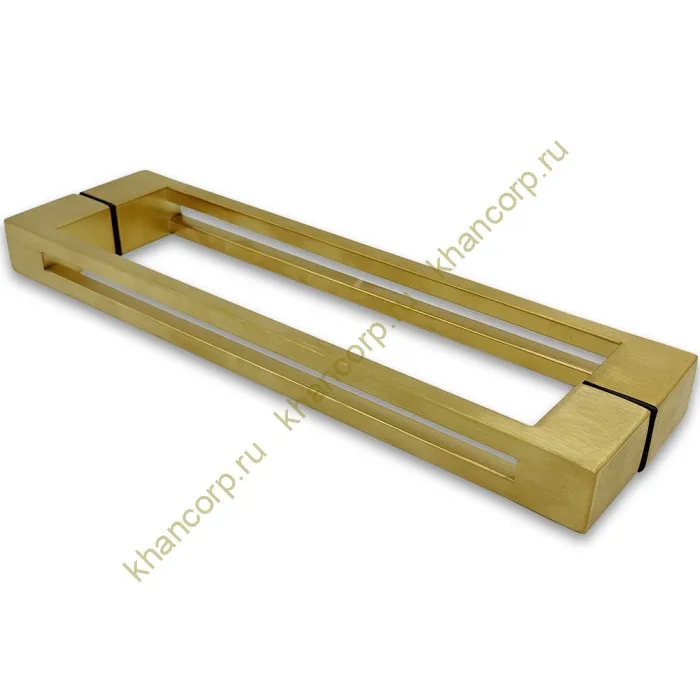 Ручка скоба FDR-89, 30х10х300х1.0 мм, нержавейка/брашированное золото