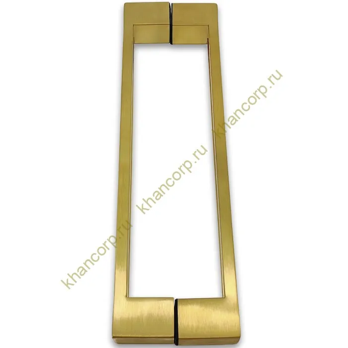 Ручка скоба FDR-89, 30х10х300х1.0 мм, нержавейка/брашированное золото