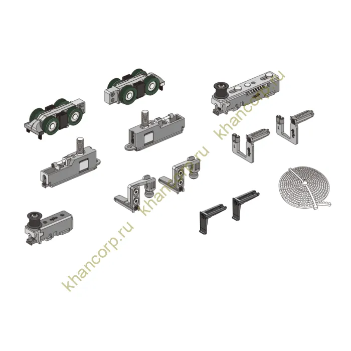 Механизм FDS-19.3R центральной двери для 3-х дверной раздвижной системы Диона FDS-19, правое открывание