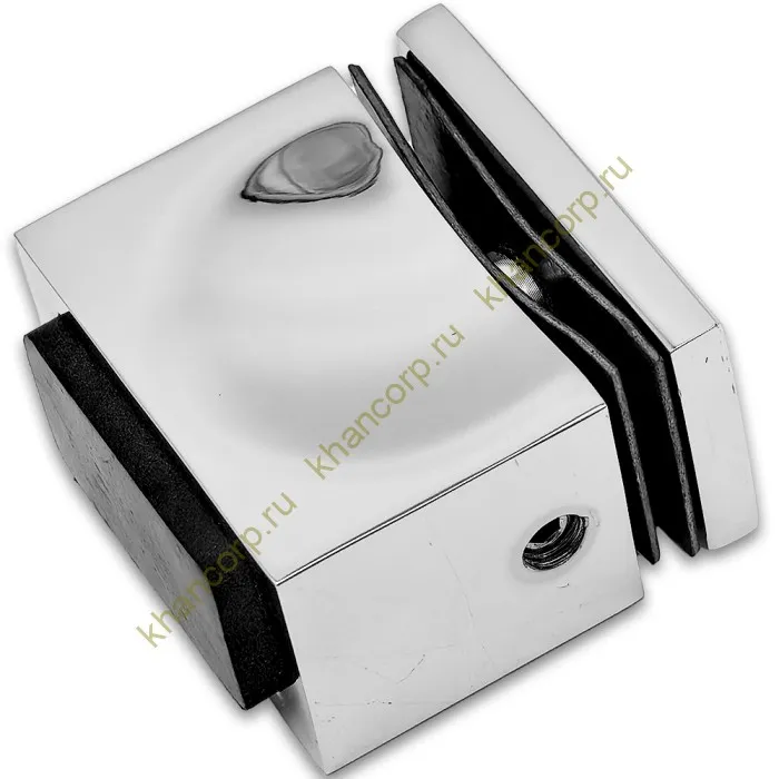 Ручка кноб FDR-67 с резиновым торцом (односторонняя), алюминий/хром