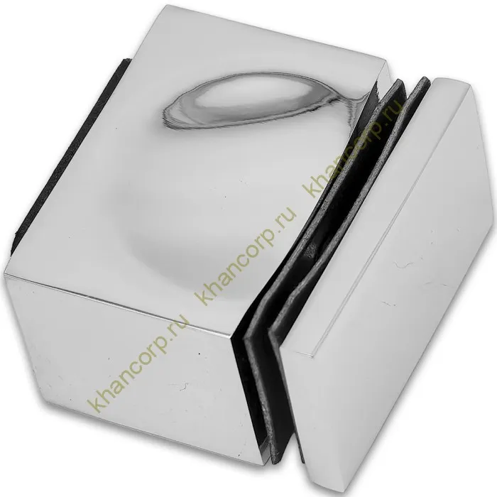 Ручка кноб FDR-67 с резиновым торцом (односторонняя), алюминий/хром