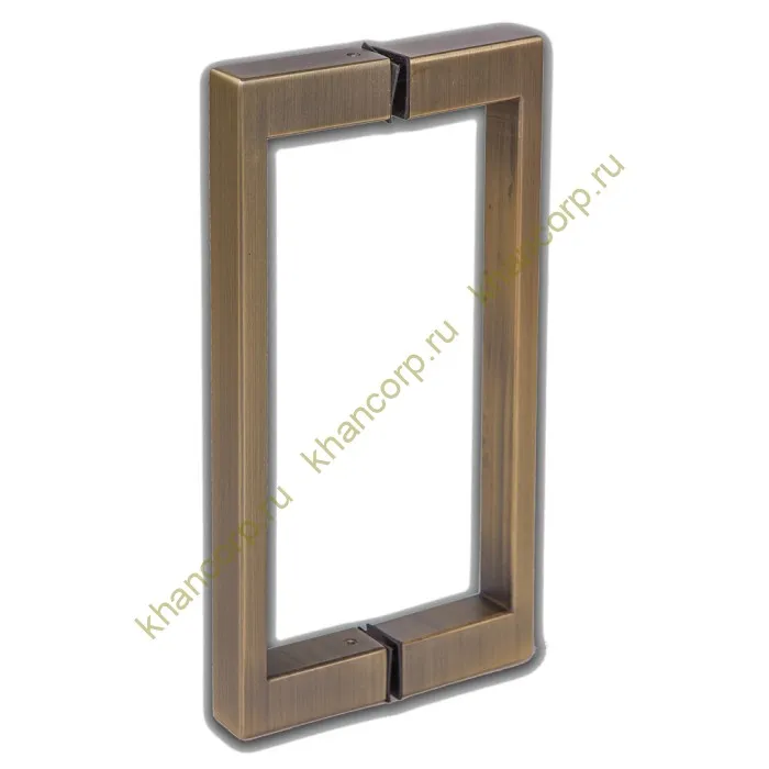 Ручка скоба FDR-76, 20х10х200 мм, нержавейка/бронза