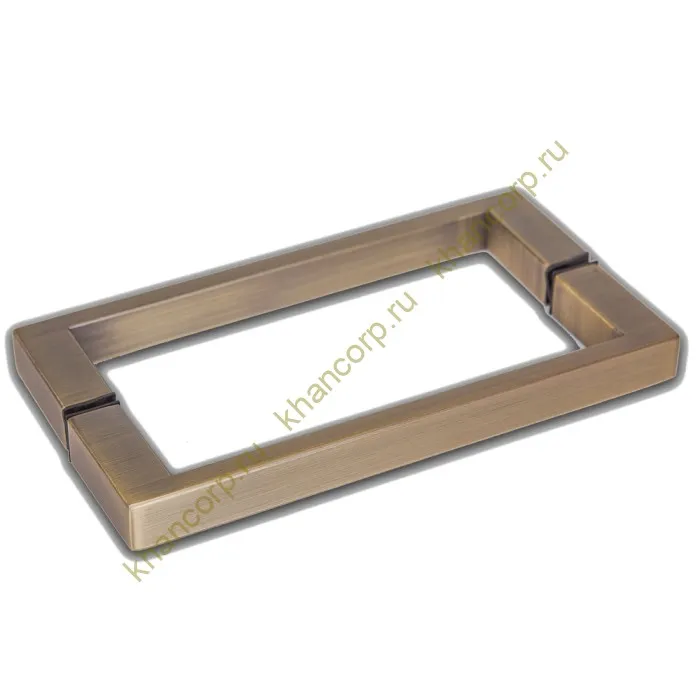 Ручка скоба FDR-76, 20х10х200 мм, нержавейка/бронза