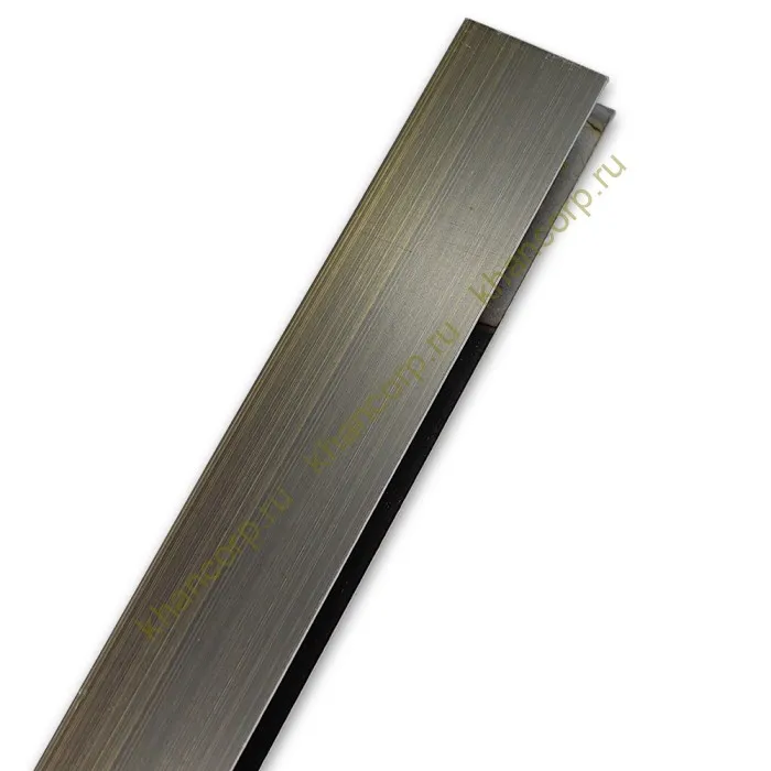 Профиль FDPA-53.3 п-образный 20х10,5мм под стекло 8 мм,3 м, нержавейка/античная бронза