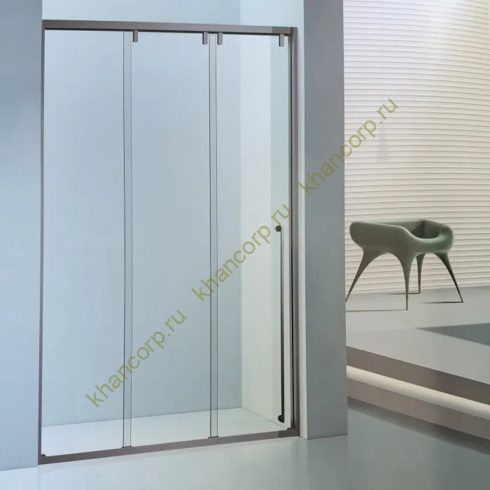 Раздвижная система Нимфа FDS-9 в проем телескопическая, нержавейка/золотой песок