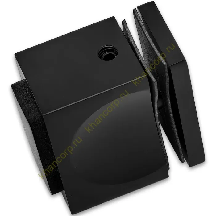 Ручка кноб FDR-67 с резиновым торцом (односторонняя), алюминий/черный