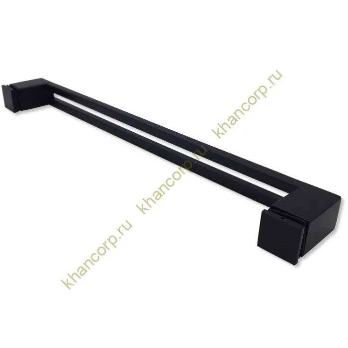 Ручка скоба FDR-93, 30х10х400х1.0 мм, нержавейка/черный