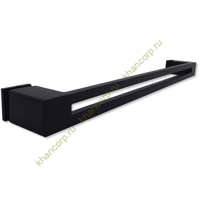 Ручка скоба FDR-93, 30х10х400х1.0 мм, нержавейка/черный