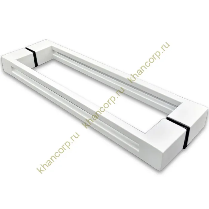 Ручка скоба FDR-89, 30х10х300х1.0 мм, нержавейка/белый