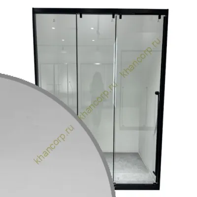 Раздвижная система Нимфа FDS-9 в проем телескопическая, нержавейка/полированный