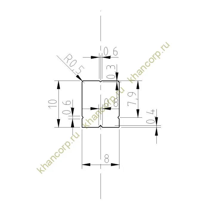 Профиль FDPA-59.22 для крепления уплотнителя к стене, 2.2 м, алюминий/полированный