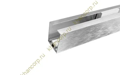 Профиль зажимной в сборе FKP-40, брашированный алюминий/полированный