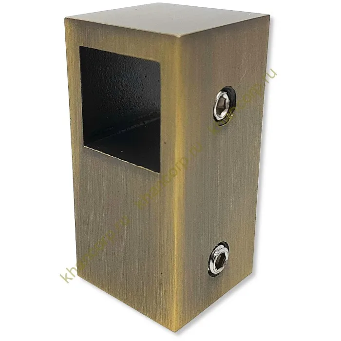 Соединитель FDC-56 трубы 15х15 сквозной Т-образный, нержавейка/бронза