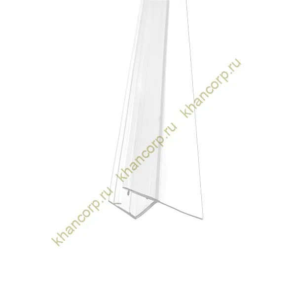 Уплотнитель ПРЕМИУМ Ч-образный прозрачный 3 м, ус 18 мм под стекло 8 мм FDPP-422.8