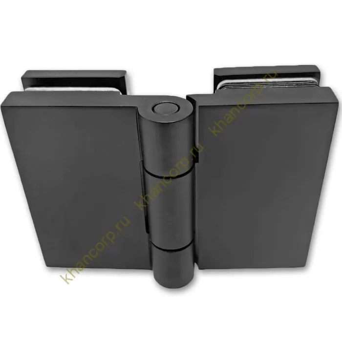 Петля Майя FDP-173 стекло-стекло 135˚-180˚, латунь/черный