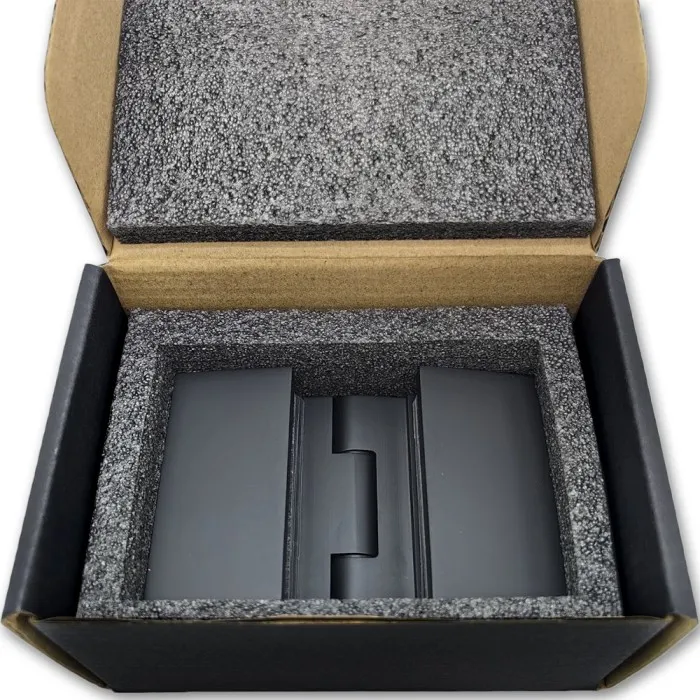 Петля Майя FDP-173 стекло-стекло 135˚-180˚, латунь/черный