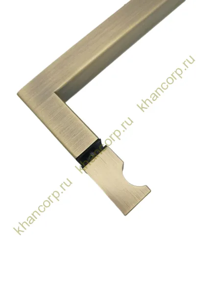 Ручка скоба FDR-85, 19х19х450х1.0 мм, нержавейка/бронза