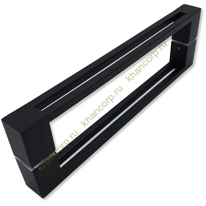 Ручка скоба FDR-89, 30х10х300х1.0 мм, нержавейка/черный