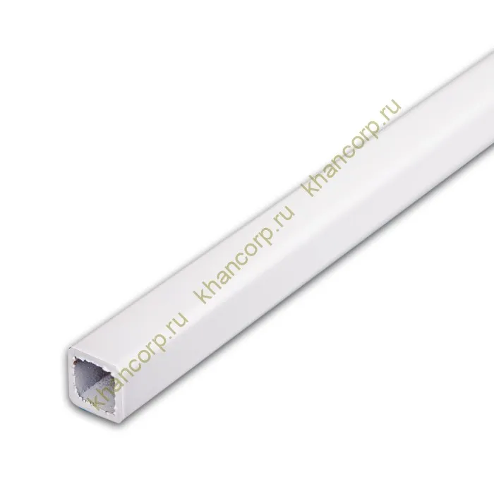 Труба FDT-551, 15х15х1.5 мм 1м, нержавейка/белый