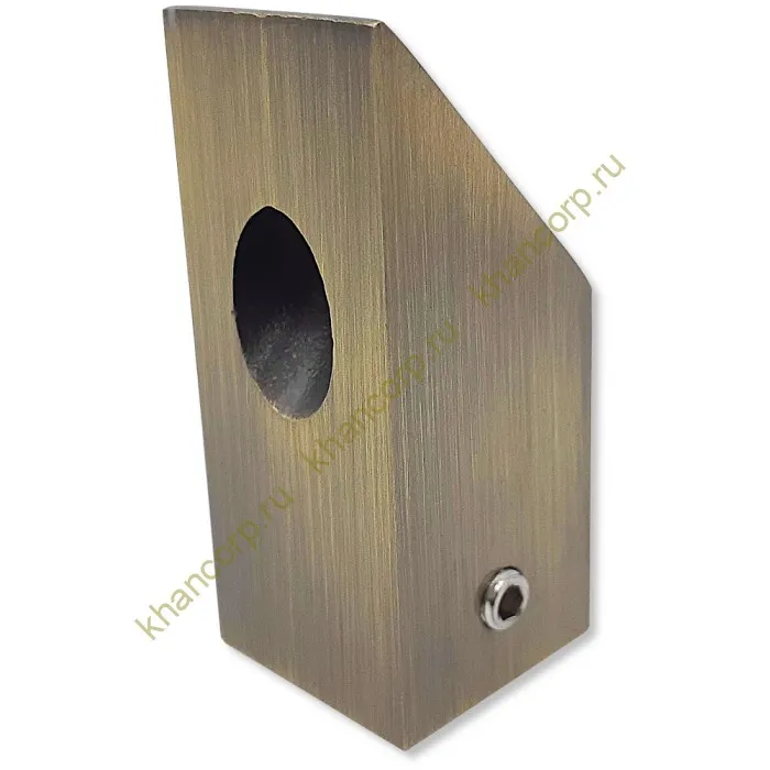 Крепление FDC-59 трубы 15х15 к стене 45°, нержавейка/бронза