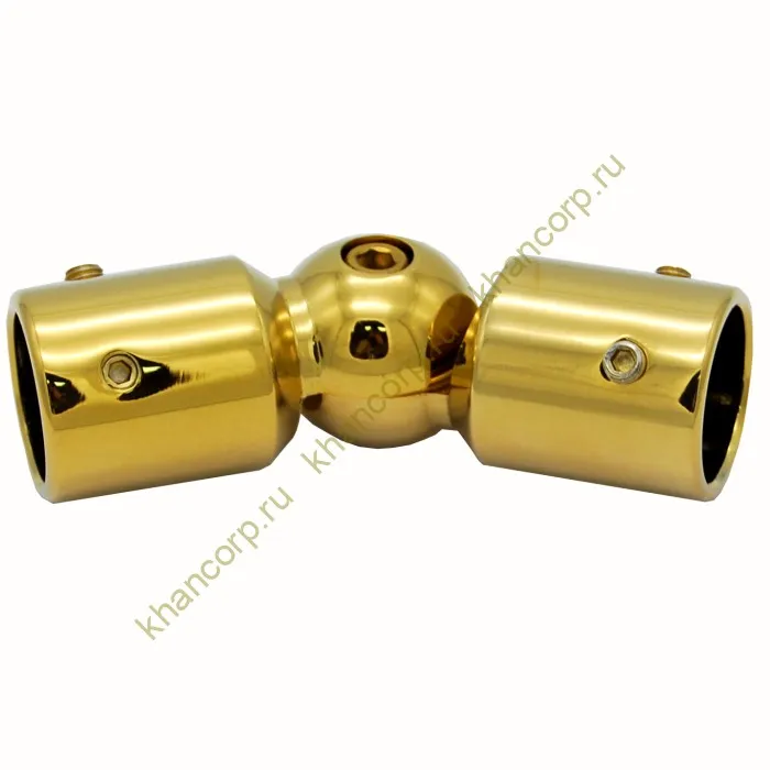 Соединитель FDC-13 трубы 19 90°-180°, нержавейка/золото