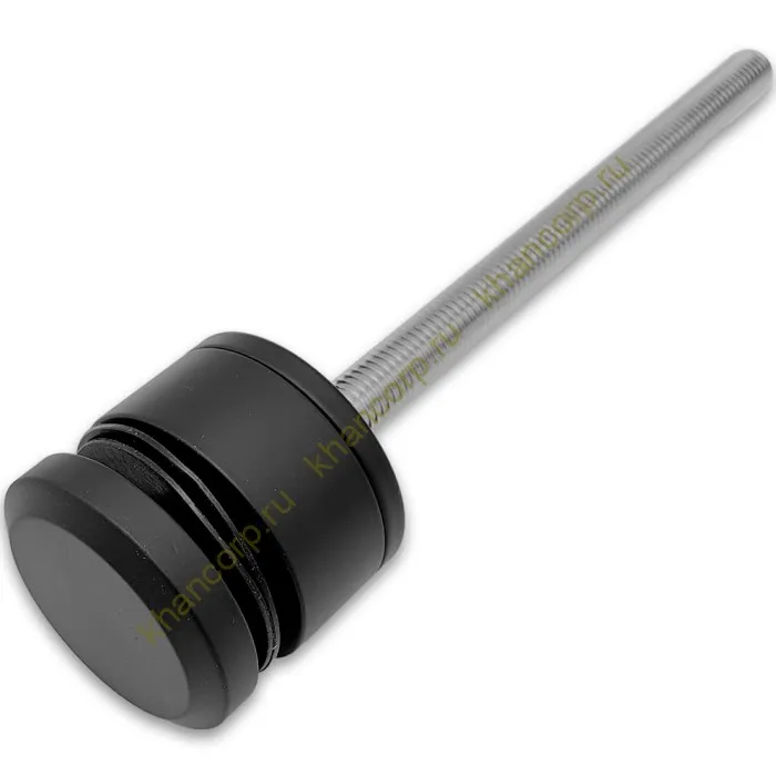 Стеклодержатель FKK-43, 10х26-36 мм Ø50 мм М12x1.75 для стекла, нержавейка/черный