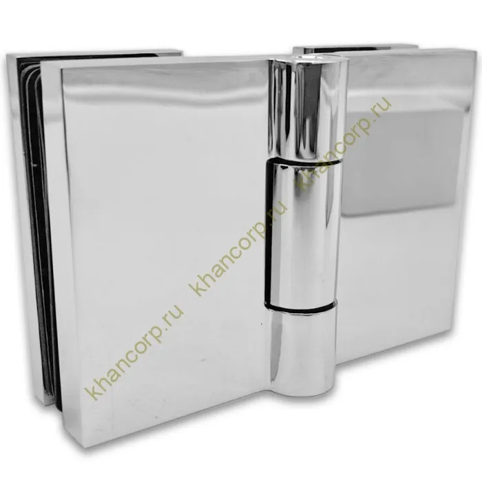 Петля Майя FDP-173 стекло-стекло 135˚-180˚, латунь/хром