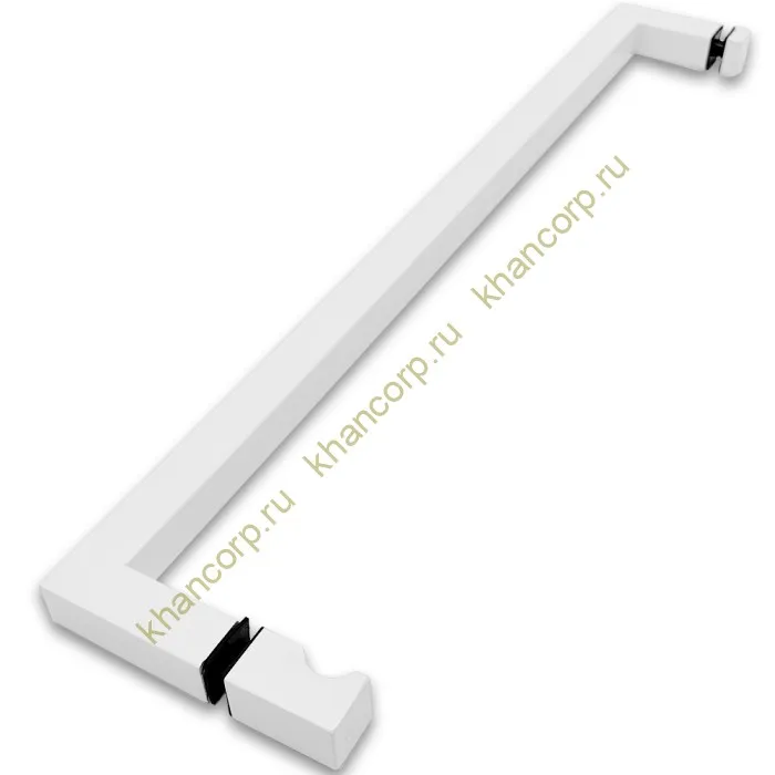 Ручка скоба FDR-85, 19х19х450х1.0 мм, нержавейка/белый