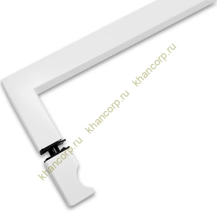 Ручка скоба FDR-85, 19х19х450х1.0 мм, нержавейка/белый