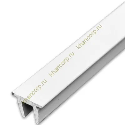 Верхняя заглушка FDPA-500.1 для п-образного профиля 19х13х2 мм, 1 м, алюминий/белый