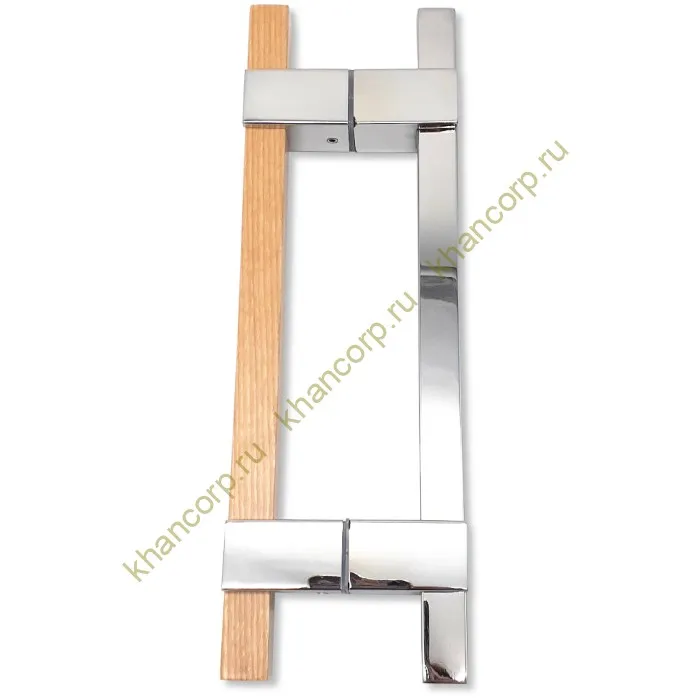 Ручка для сауны FDR-171.1, 20х220х320 мм, нержавейка/дерево/полированный