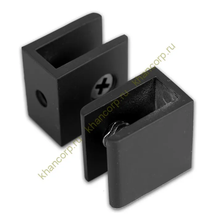 Полкодержатель FDA-20 для стекла 8 мм, цинк/черный