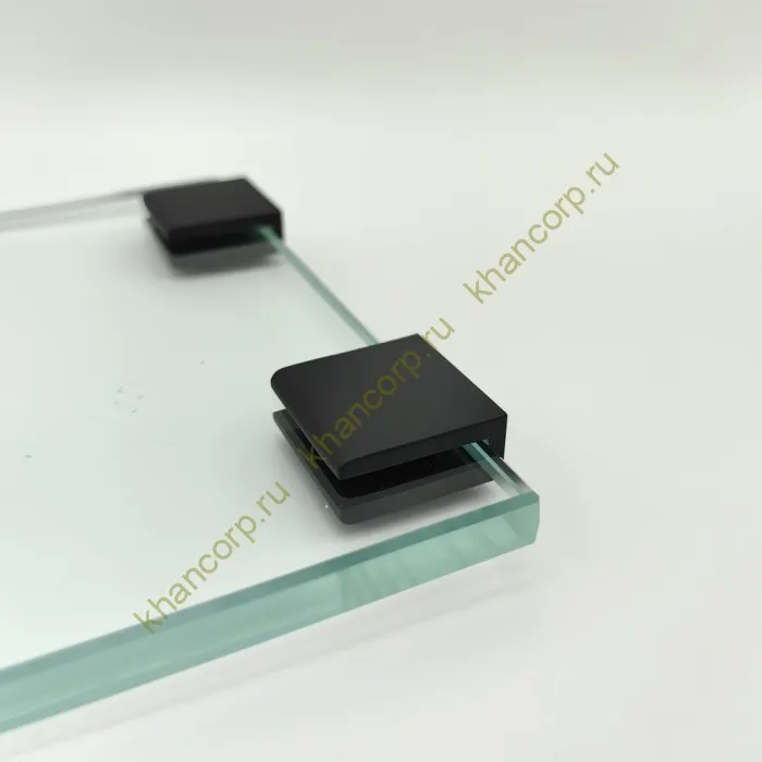 Полкодержатель FDA-20 для стекла 8 мм, цинк/черный