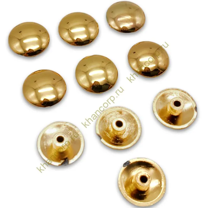 Комплект декоративных заглушек FDA-95 на винты - 10 шт, ПВХ/золото