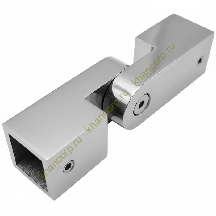 Соединитель FDC-57 трубы 15х15 регулируемый 90°-180°, нержавейка/полированный