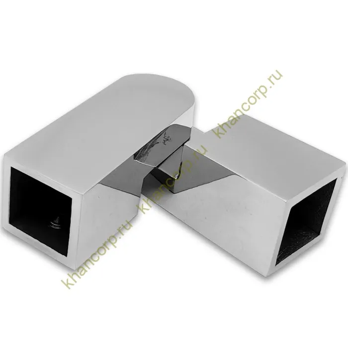 Соединитель FDC-57 трубы 15х15 регулируемый 90°-180°, нержавейка/полированный