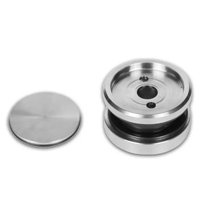 Точечное крепление FKK-29 с крышкой 6 мм без зенковки Ø35 мм для стекла 10 мм, нержавейка/матовый