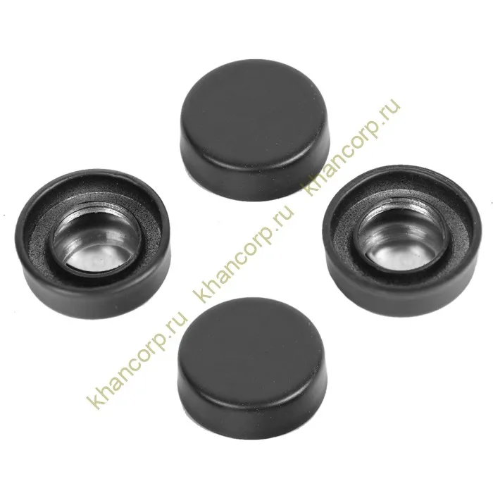 Держатель для зеркал FSZ-16 толщиной 4-8 мм Ø 16 мм (комплект 4 шт.) нержавейка/черный