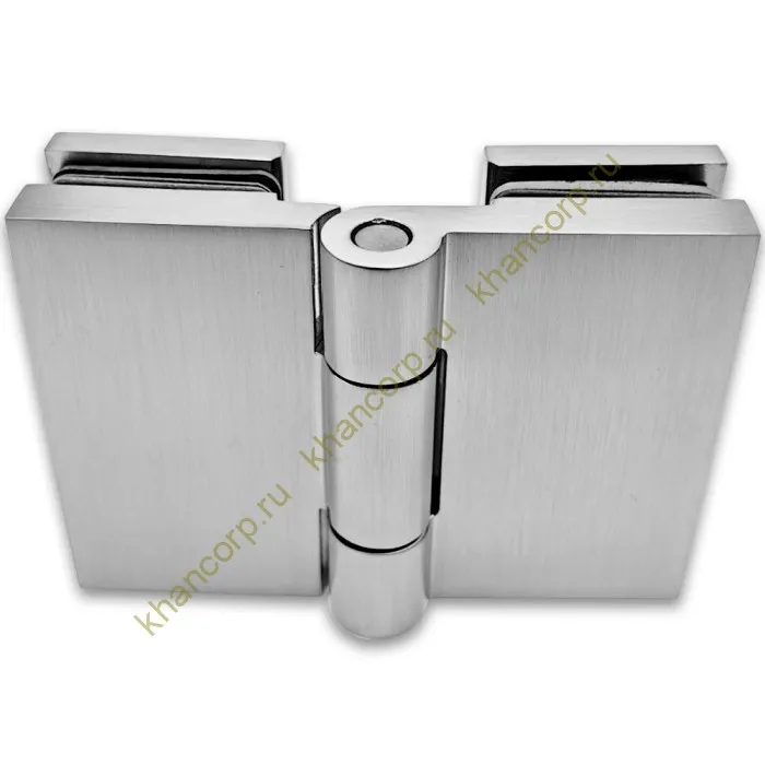 Петля Майя FDP-173 стекло-стекло 135˚-180˚, латунь/матовый