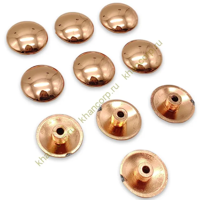 Комплект декоративных заглушек FDA-95 на винты - 10 шт, ПВХ/розовое золото