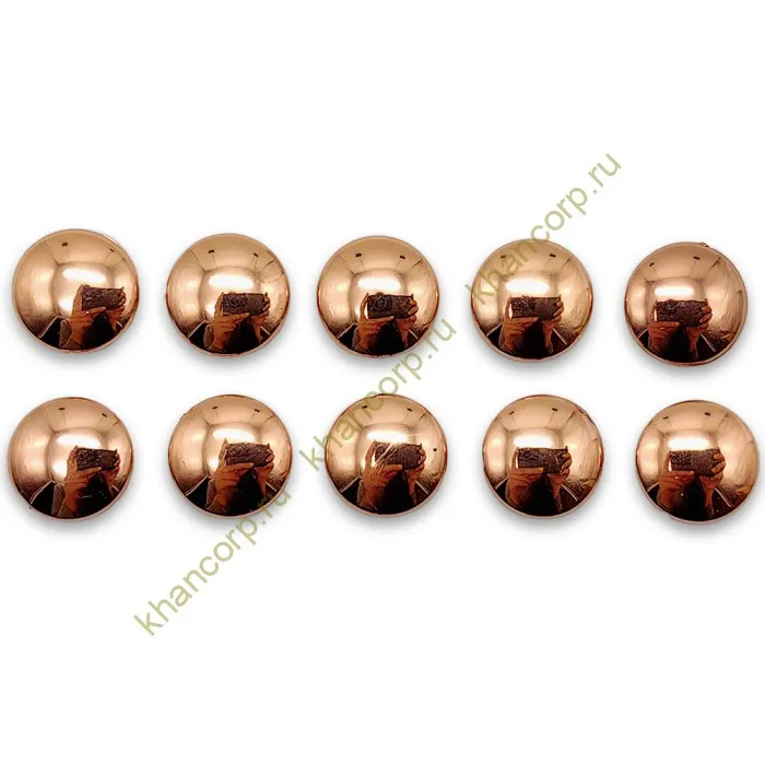 Комплект декоративных заглушек FDA-95 на винты - 10 шт, ПВХ/розовое золото