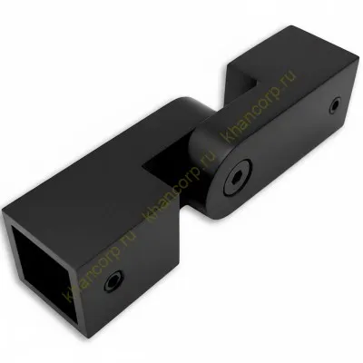 Соединитель FDC-57 трубы 15х15 регулируемый 90°-180°, нержавейка/черный