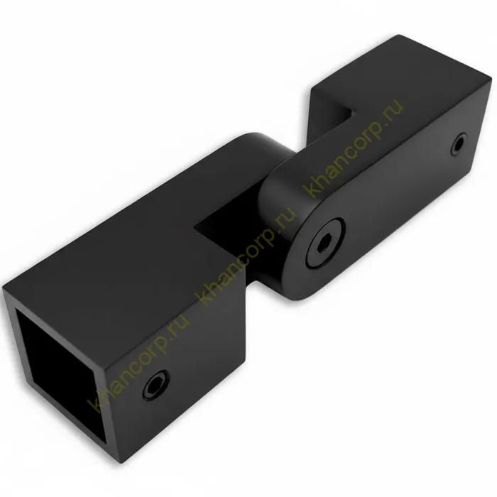 Соединитель FDC-57 трубы 15х15 регулируемый 90°-180°, нержавейка/черный