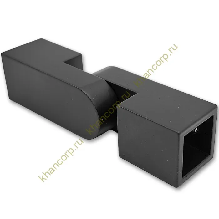 Соединитель FDC-57 трубы 15х15 регулируемый 90°-180°, нержавейка/черный