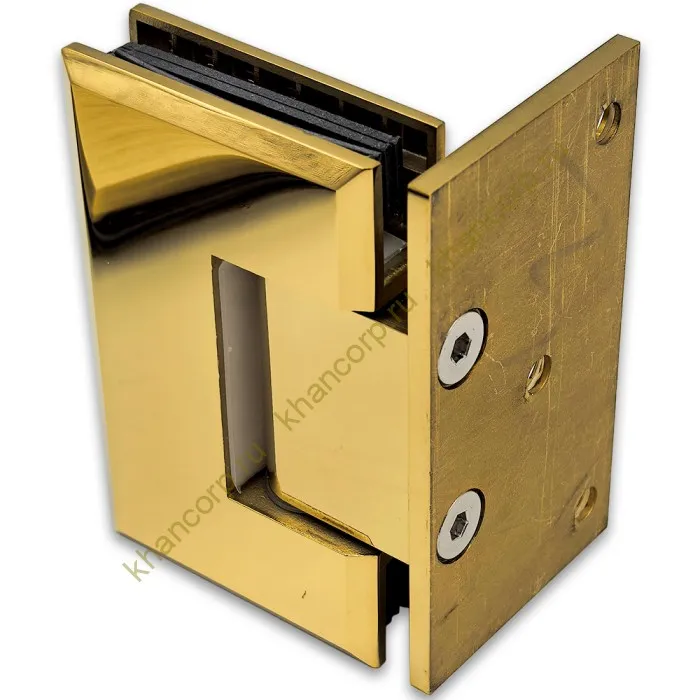 Петля Бета β FDP-20 стена-стекло с боковым креплением, нержавейка/золото