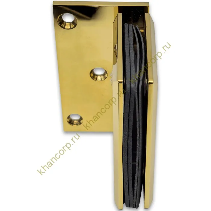 Петля Бета β FDP-20 стена-стекло с боковым креплением, нержавейка/золото