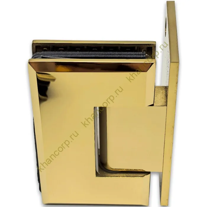 Петля Бета β FDP-20 стена-стекло с боковым креплением, нержавейка/золото