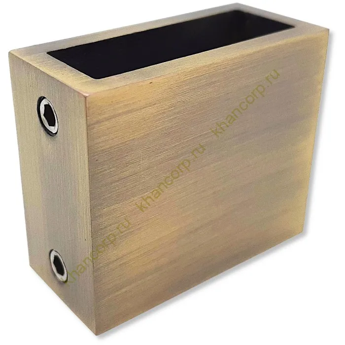 Крепление FDC-30 трубы 30х10 к стене, нержавейка/бронза