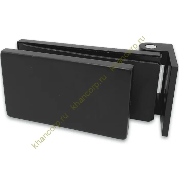 Петля FMP-12 для межкомнатной двери из стекла на коробку, алюминий/черный