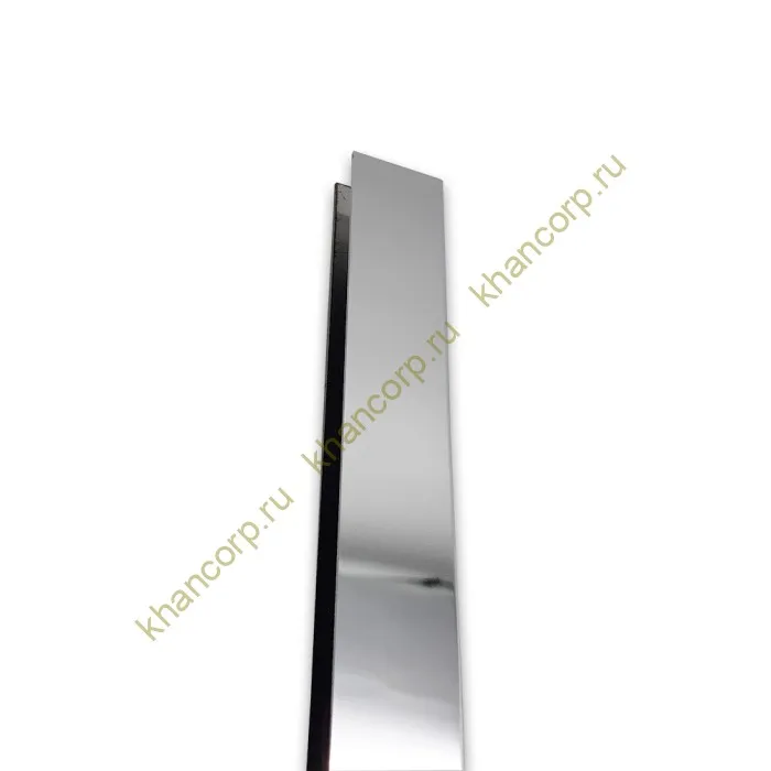 Профиль FDPA-53.3 п-образный 20х10,5 мм под стекло 8 мм,3 м, нержавейка/полированный